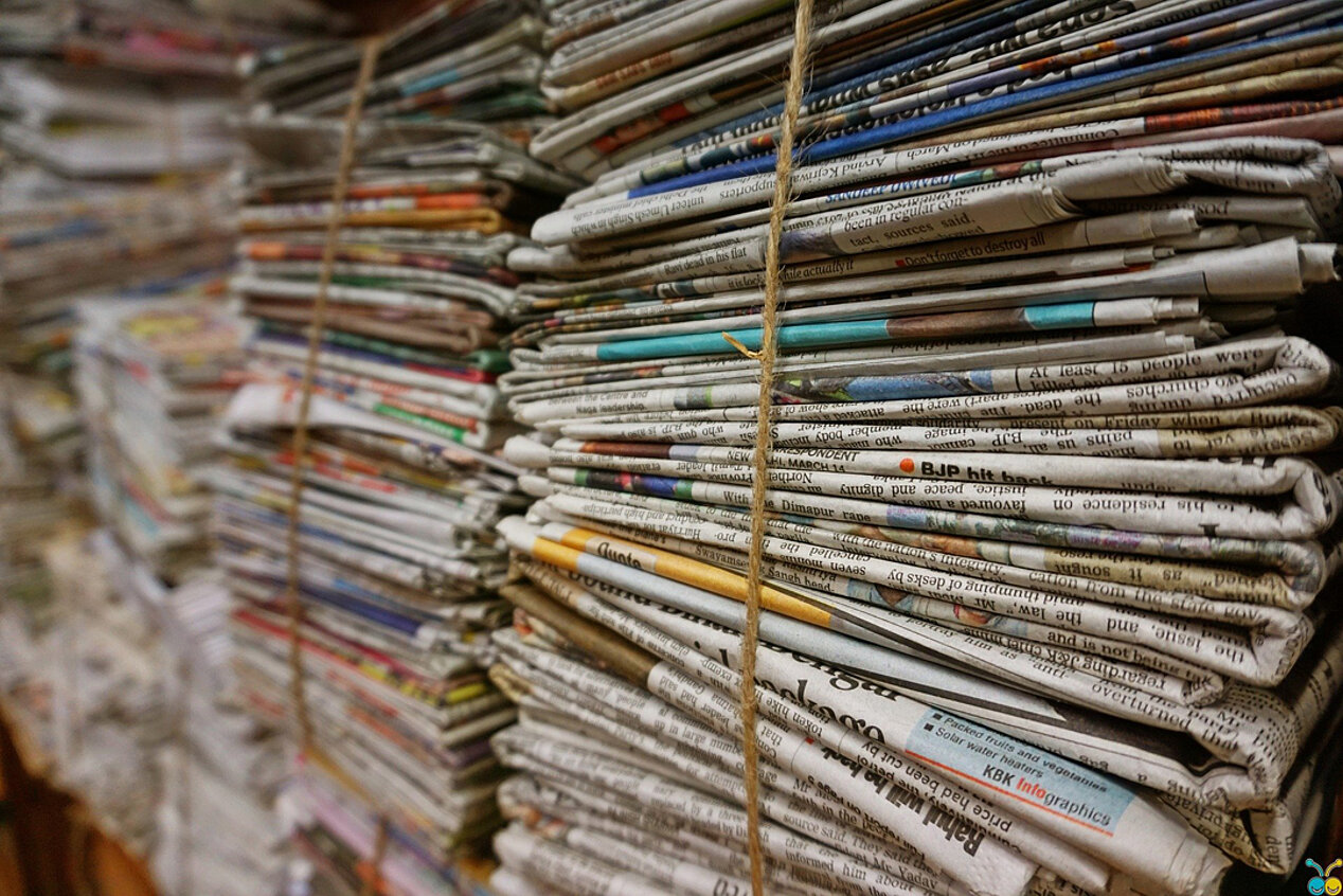 Zeitungsstapel