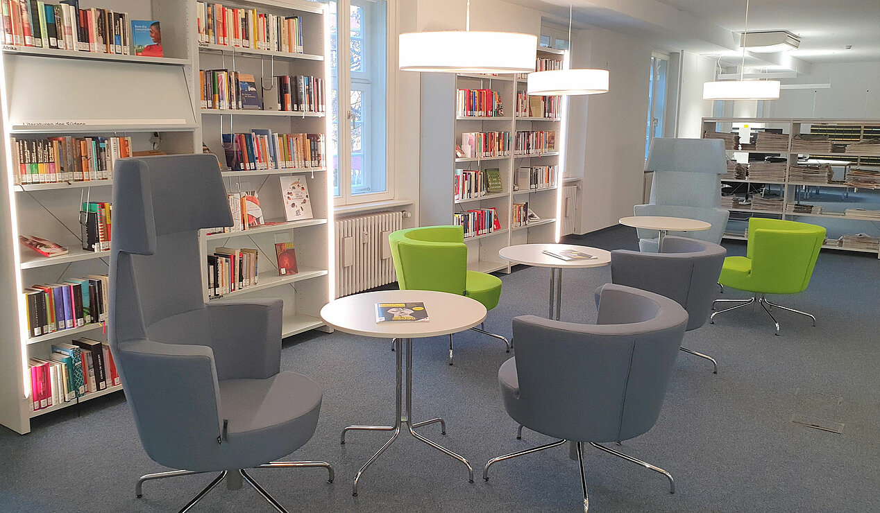 Reading room of the ifa Library in Stuttgart
