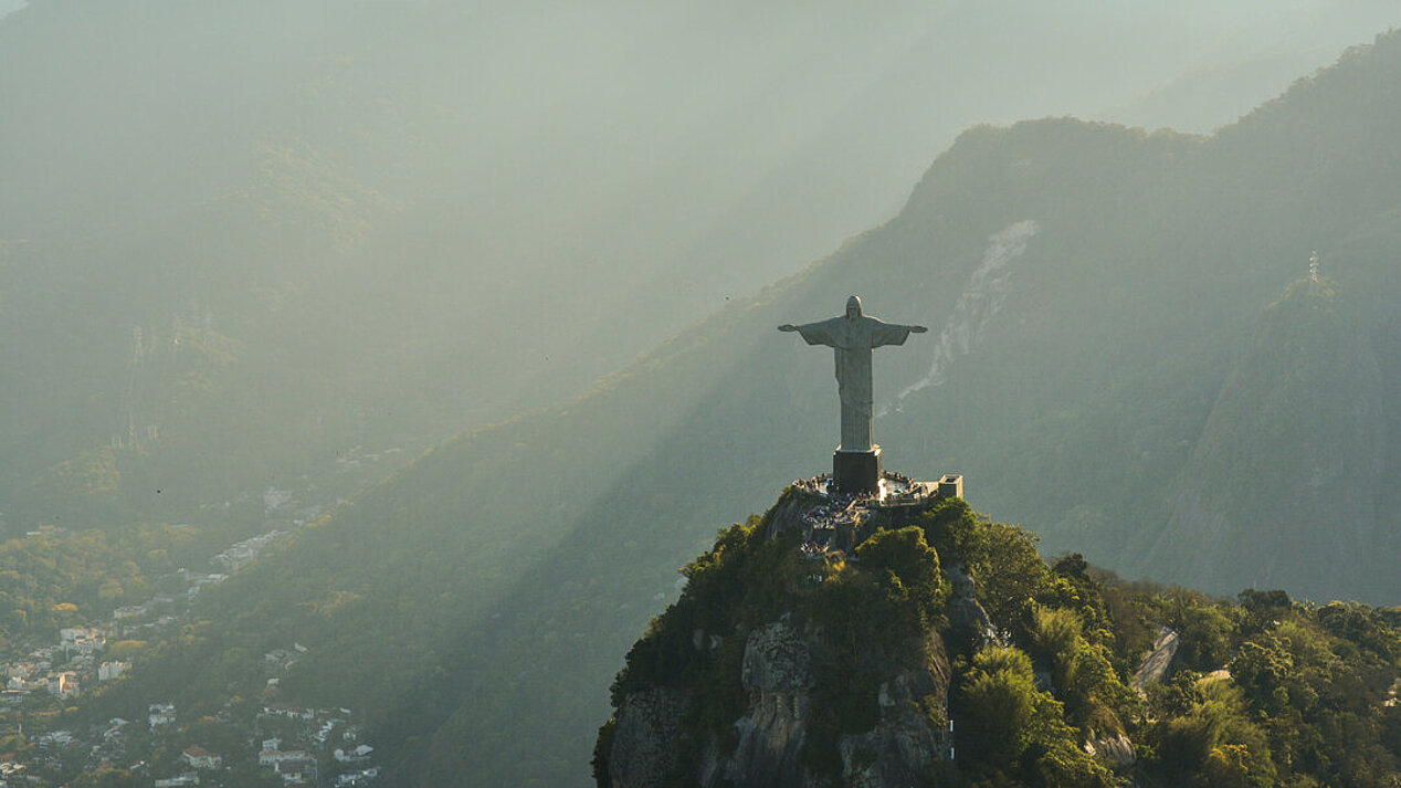 Statue "Cristo Redentor" in Rio de Janeiro